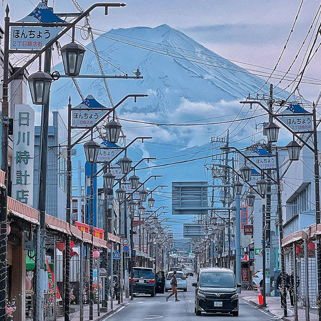 "Mount Fuji: A Lucky Day's Glimpse"