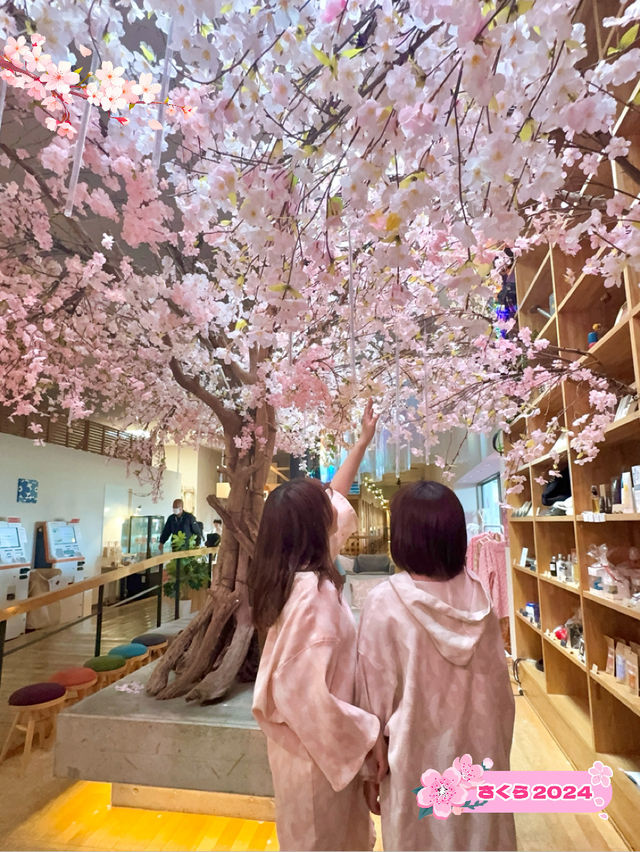 【埼玉(大宮)】花粉症で外でたくない方必見！お風呂も入れる屋内でお花見デートはここ！