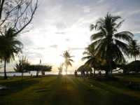 Beautiful Mantanani Island with Azure Sea