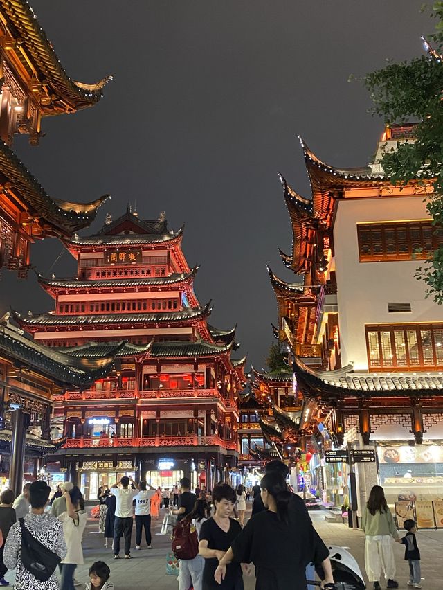 上海豫園 夜景超級漂亮出大片！