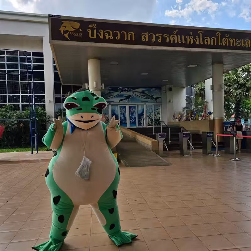 เที่ยวครบสัตว์บก สัตว์น้ำ ที่บึงฉวาก
