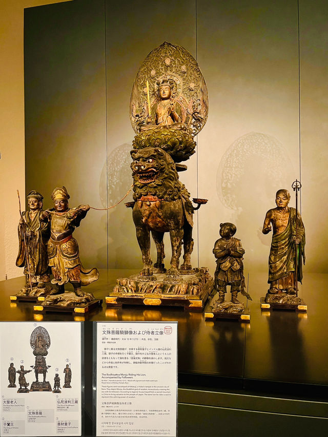【東京国立博物館】文殊菩薩様に後光が刺しておりました