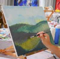ไปวาดรูปฮีลใจกับคลาส Acrylic Painting Class 🎈🧡
