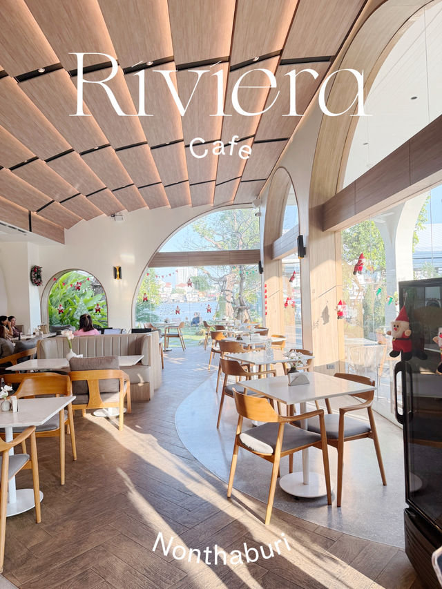 Riviera Cafe คาเฟ่ริมแม่น้ำ นนทบุรี
