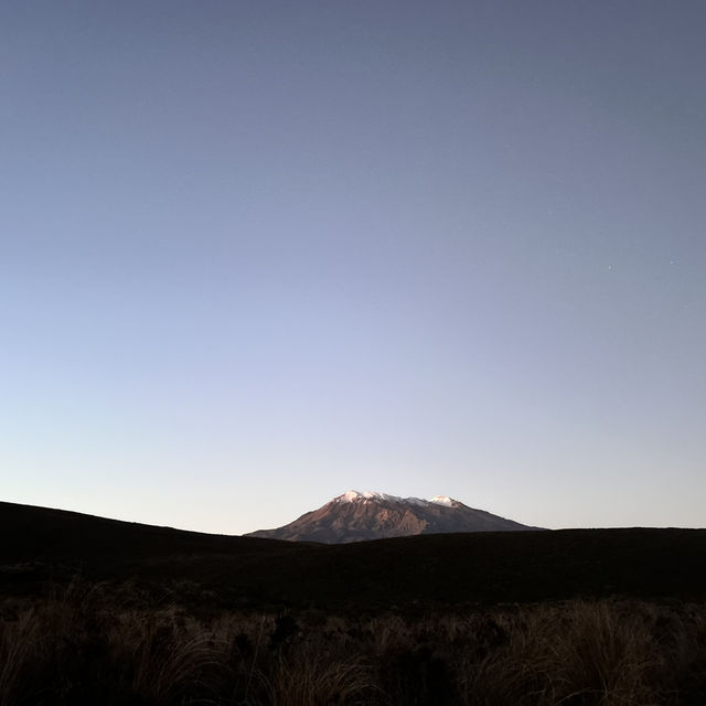 Tongariro alpine crossing amidst volcanoes - New Zealand
