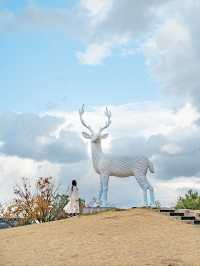 【福井】巨大な鹿のいる公園🦌🤍インパクト強いオブジェ！ 
