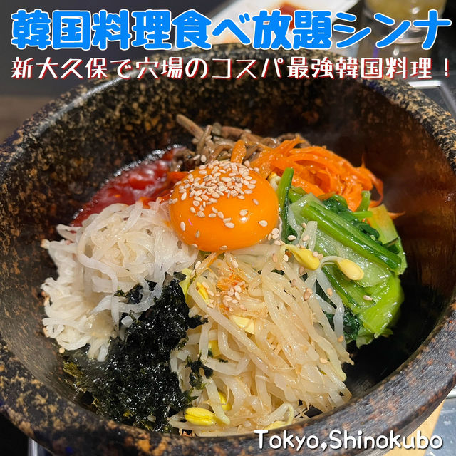【東京🗼】新大久保にできたばかりの韓国料理食べ放題！