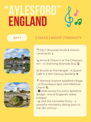 AYLESFORD itinerary ✈️
