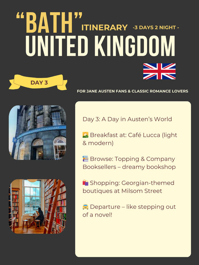 Bath 3-days itinerary 