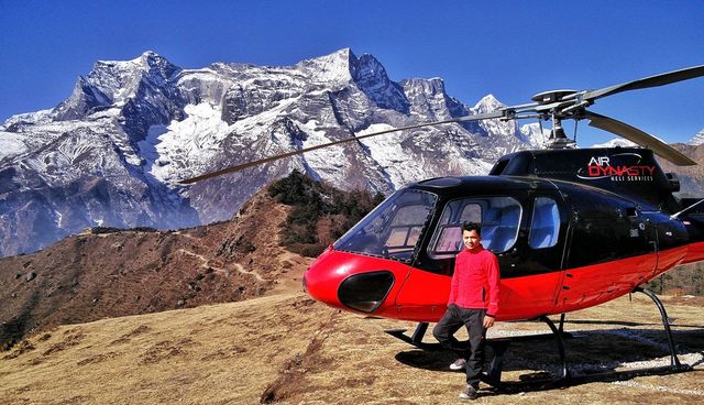 Unforgettable Heli Ride to Everest Base Camp: A Journey Above the Clouds to Top of the World.