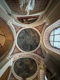 Cathedrals with blue onion cap in Poznan 
