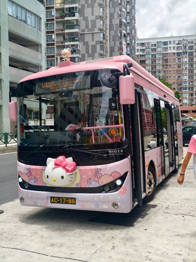 坐上Hello Kitty 免費巴士🩷🩷澳門一日遊攻略