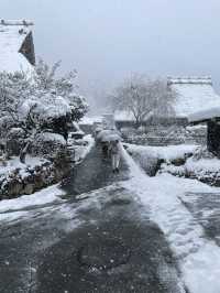 Winter magic in Ine no Funaya (伊根の舟屋), Kyoto ❄️🏘️ A peaceful snow-covered fishing village where tra