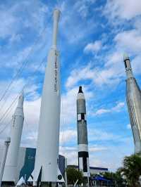 Golden Hour Among Giants: Kennedy Space Center’s Rocket Garden & Mars Yard 🚀🌅