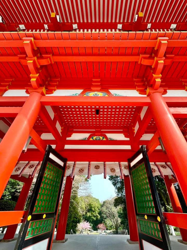 A shrine associated with Emperor Tenchi