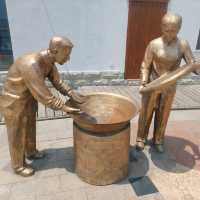Qingdao, nice artworks on the beach 