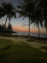 Sunset at Bintulu Borneo beach