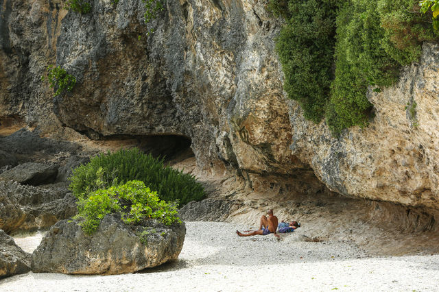 Saipan Island popular check-in spot: Crocodile Head Beach