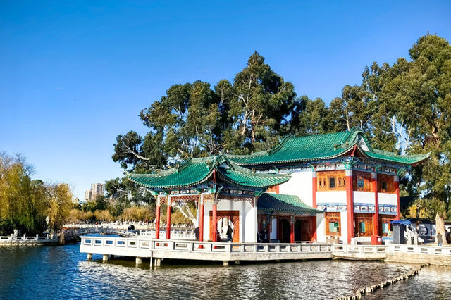 打卡昆明大觀公園，天氣真不錯，適合去拍照