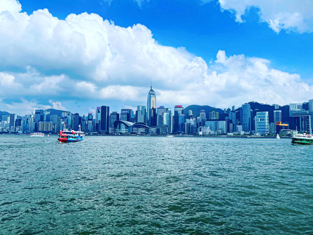 來香港必打卡的海景摩天輪，看全維港!!超級贊