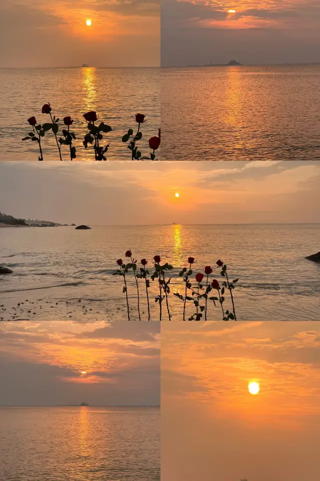 Today's sunrise over the Orange Sea was so beautiful
