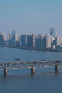 首次在杭州六和塔追火車追公交啦