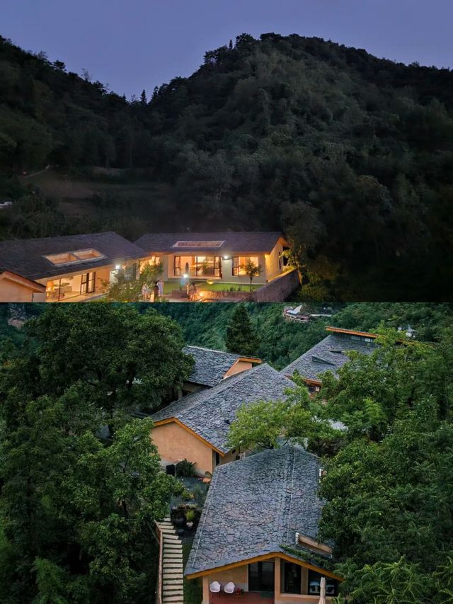 在山雲霧中隱居鄉里花婆婆。