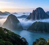 雲霧繚繞的仙境之旅