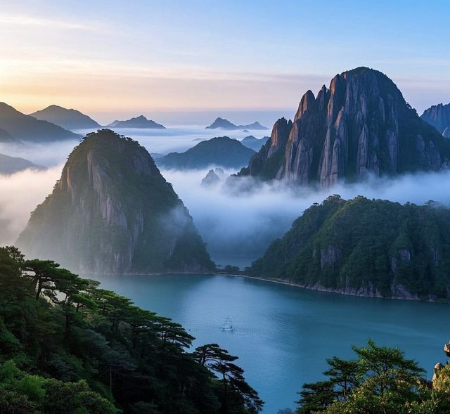雲霧繚繞的仙境之旅