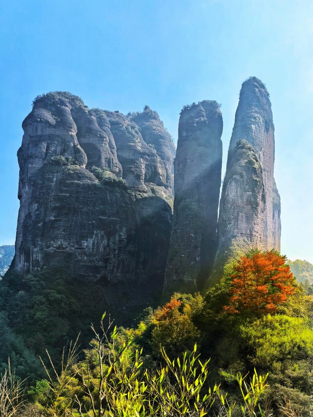 1. 衢州免費遊衝瘋了！江郎山秋日徒步，90℃垂直梯太刺激！