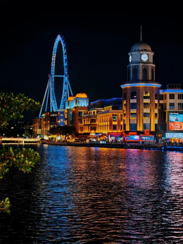 Zhongshan's night view is absolutely stunning, "The Seine River Branch"