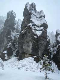 雪_石林華鎰山_四川廣安