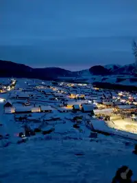 禾木落日太美了我不願你錯過冬季的禾木