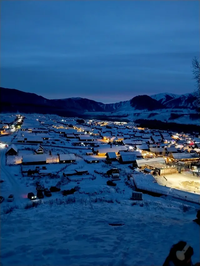 禾木落日太美了我不願你錯過冬季的禾木 禾木落日太美了我不願你錯過冬季的禾木
