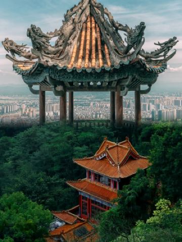 Закат на Западной горе Гуйпина