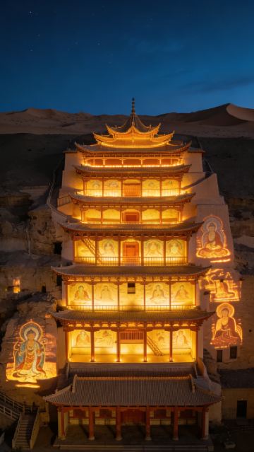 一眼千年，莫高窟之夜絕了