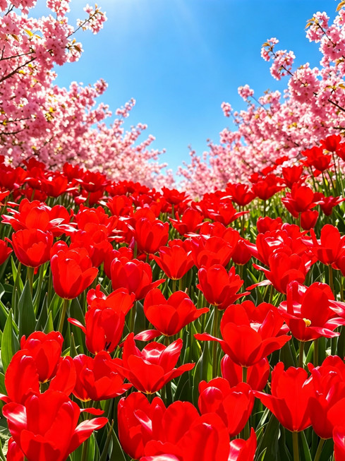 🪻Wuxi Flower Planet Live Footage｜Cherry Blossoms and Tulips