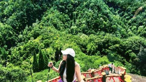 Danxia Secret Realm on the Glass Suspension Bridge — traveler post in Tonggu