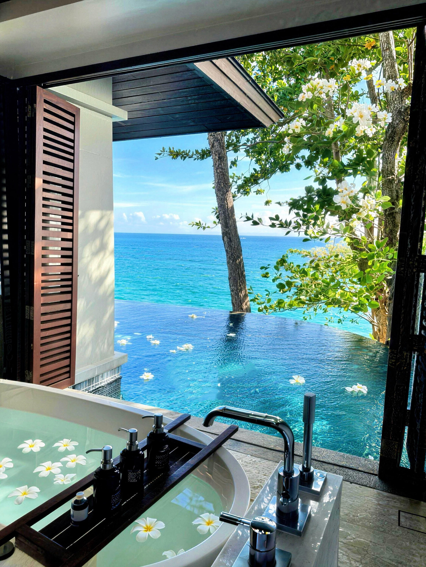 
For those who love to relax in Phuket, look here!
A five-star resort in Sirinat National Park⛱️
Surrounded by the Andaman Sea with a 270° view, so delightful🌊
✔️Cliff sea view ✔️Two infinity pools ✔️Sea view bathtub by the window
· 
📍Hidden on the cliffs of Nai Thon Beach, deep inside Sirinat National Park, stepping outside is a forest🌳 A 15-minute drive straight to the airport, staying here on the last night is totally stress-free✈️
· 
🏠Room Experience
Rooms are big enough to run around, starting at 46 sqm, each with a sea view balcony and walk-in closet🛏️ Open the floor-to-ceiling windows to hear the sound of waves, sit on the balcony at dusk and stare at the orange sea, full of laziness vibes🌅 Low-saturation wooden style with a coffee machine and minibar, the bathtub faces tropical greenery, bathing feels like a jungle vacation🛁
· 
✅Public Area Experience
🔸Two infinity pools are simply divine🌊 The main pool halfway up the hill overlooks the Andaman Sea, lying in the water watching the sunset, every snap is a masterpiece📸 There is also an exclusive adult pool, so quiet you only hear the waves
🔸The lobby’s hollow design + round poolside seating is stunning beyond words, have a drink at the pool bar at night🍹Happy Hour buy one get one free, spa must be booked in advance
🔸The hotel’s paths lead directly to Nai Thon Beach, very few people, the whole beach is for Pullman guests, sunbathing on loungers watching the sea, full vacation vibes🏖️
· 
🍽No worries about dining
Breakfast has so many options you’ll be spoiled for choice, quality is on point for a satisfying meal🍳 Served until 11 AM, you can sleep in and still eat leisurely🥐 Tried both restaurants, the Thai restaurant and Italian restaurant VERO are both excellent, recommend the Italian risotto, rich creamy flavor with crispy fish pieces, absolutely amazing🍝
