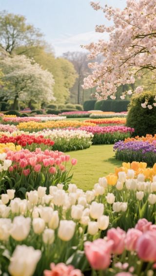 わぁ！リッセのキューケンホフ公園、夢のような花畑があなたを待っています