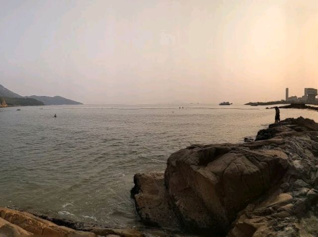 南丫島chill爆泳灘，一望無際，打卡一流！