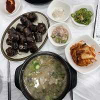 단양 특산물이 들어간 국밥 마늘순대국밥