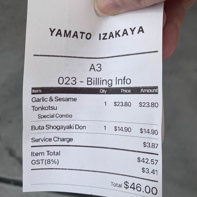 Yamato Izakaya, Oxley Bizhub