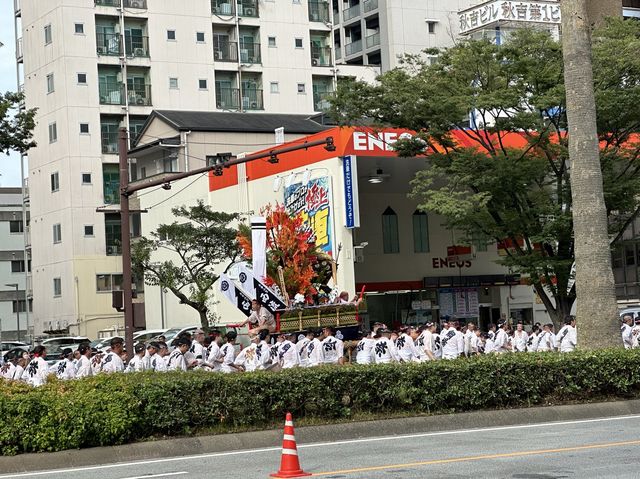 福岡・博多。2023年大博通りにて『博多祇園山笠』『追山ならし』に遭遇。