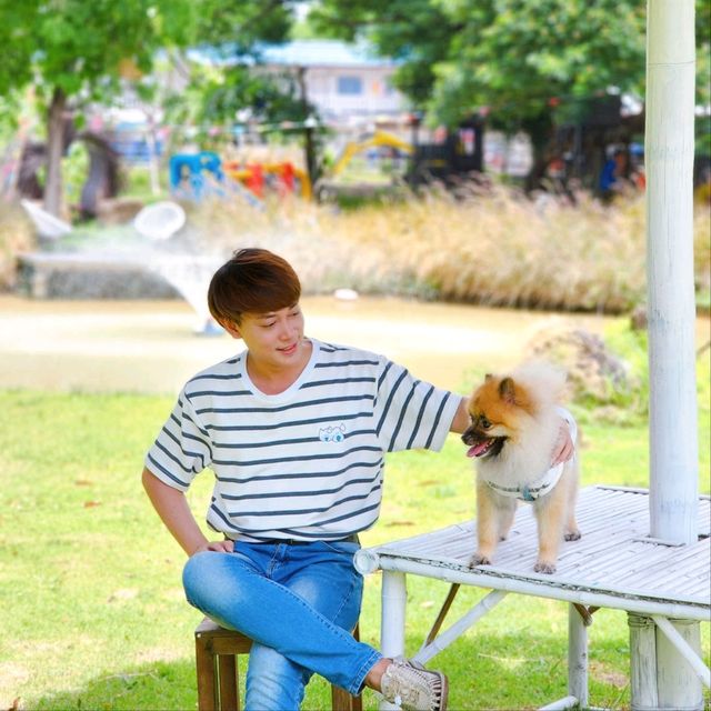🐕🌳 วันนี้เราจะพาพี่หมีมาเที่ยวคาเฟ่ใกล้กรุงฯ
