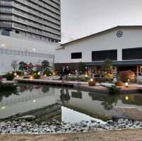 【大阪 弁天町】天空の日本庭園で足湯に入っちゃおう♨️