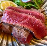 【福岡グルメ】お肉がとても柔らか！お出汁とともに食べるステーキ