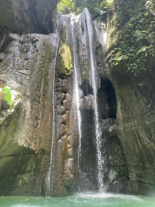 Take a chill break in cold waters and test your courage at Dao & Binalayan waterfalls 