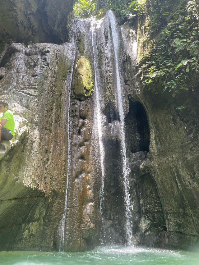 Take a chill break in cold waters and test your courage at Dao & Binalayan waterfalls 