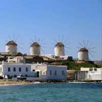 Traditional wind mills of Mykonos